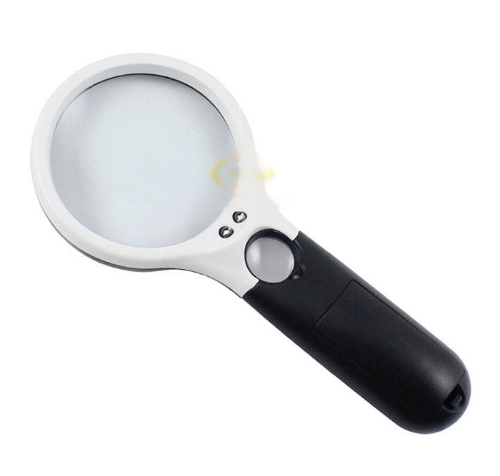 Kính Phóng Đại Với 2 Thấu Kính 3X- 45X Kèm Đèn