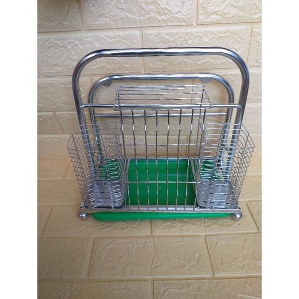 Giá đựng dao inox- kệ để dao thớt đa năng có khay hứng nước