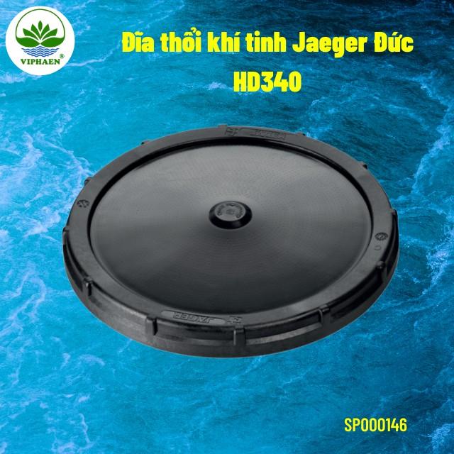 Đĩa thổi khí tinh JAEGER HD340, Đĩa phân phối khí mịn - Đức cho bể xử lý nước thải, hồ nuôi thủy hải sả