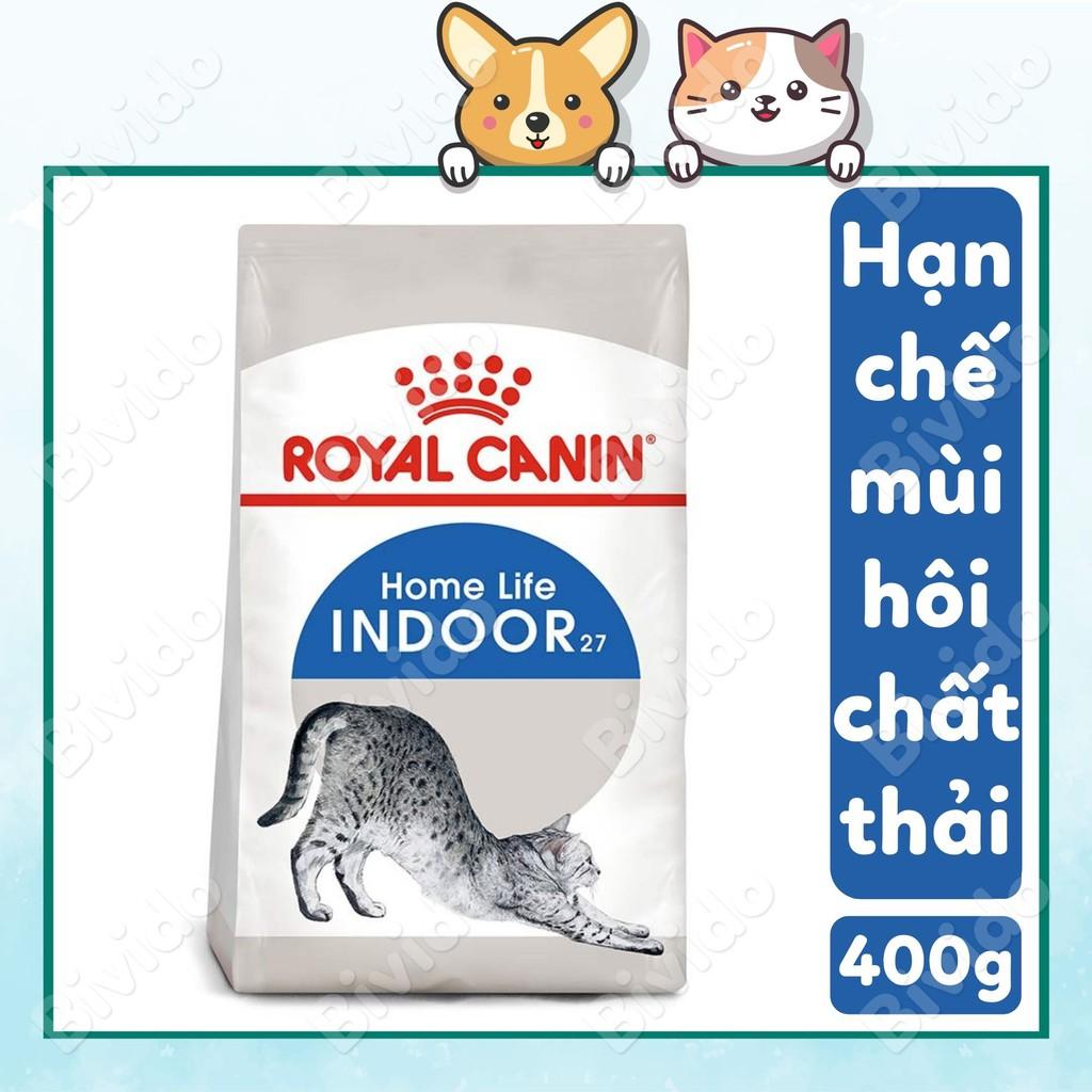 Thức ăn Royal Canin Indoor cho mèo nuôi trong nhà ít vận động túi 400g - Bivido Pet Shop