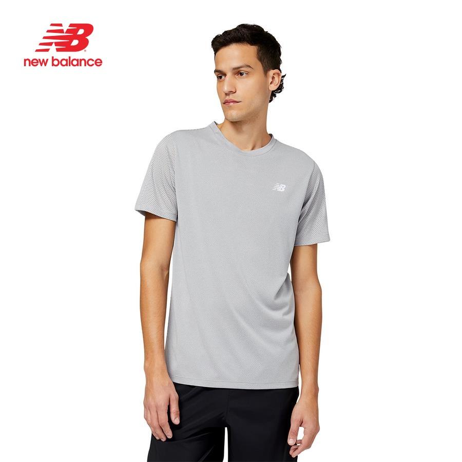 Áo thun thể thao nam New Balance APP RUNNING T-SHIRT M ATHGRYHT - MT23207AGT (form quốc tế)