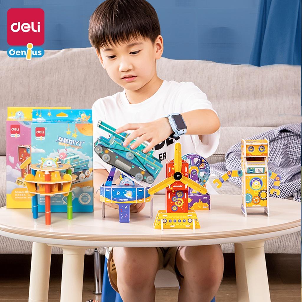 Bộ Lắp Ghép 3D Tàu Chiến Máy Bay Tàu Vũ Trụ Monster Deli - Nhiều Mẫu Thú Vị Đàn Piano Hoạt Hình Vũ Trụ Cho Trẻ Vừa Học Vừa Chơi - Đồ Chơi Giáo Dục Kích Thích Trí Tìm Tòi Sáng Tạo Của Trẻ - YX423