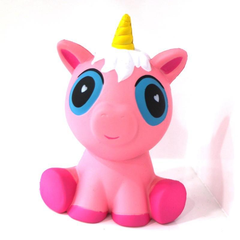 ĐỒ CHƠI SQUISHY NGỰA NGỒI BỆT 1 SỪNG mã TDT14 Lsp13
