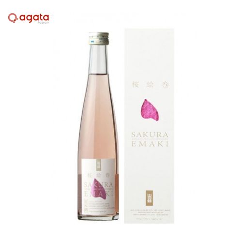 Chai Rượu Sake Dewatsuru Sakura Emaki 360ml