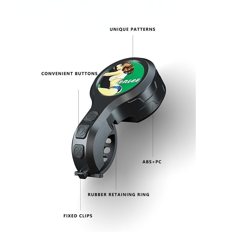 MOSOWORLD Còi Điện Tử Chống Trộm Tích Hợp Cổng Sạc USB Cho Xe Đạp MTB