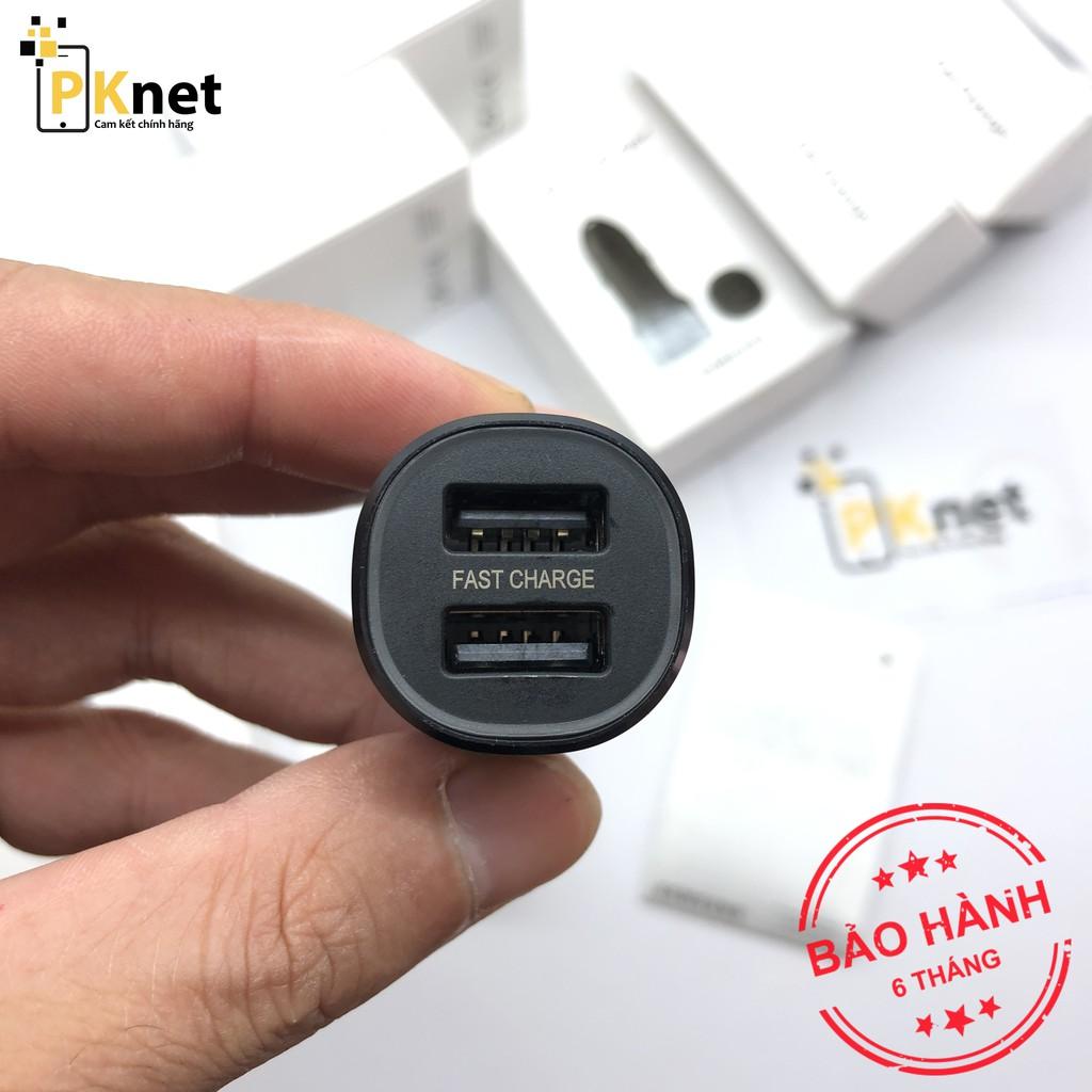 Tẩu sạc nhanh ô Tô Samsung, 2 cổng sạc, hỗ trợ sạc nhanh 15w, hàng chính hãng, fullbox, nguyên seal