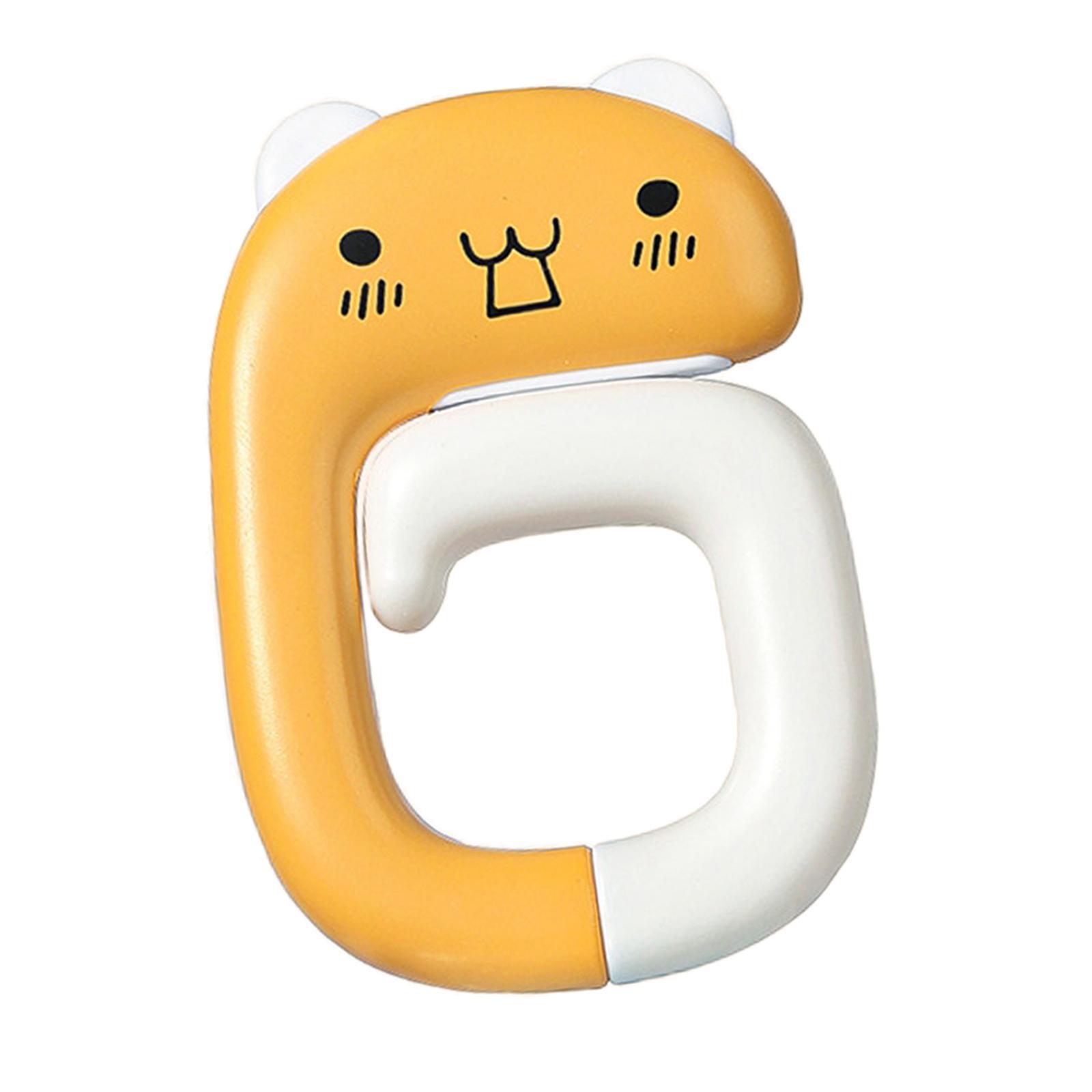 Portable Table Bag Holder Outdoor Bag Hook for Desk office Yellow