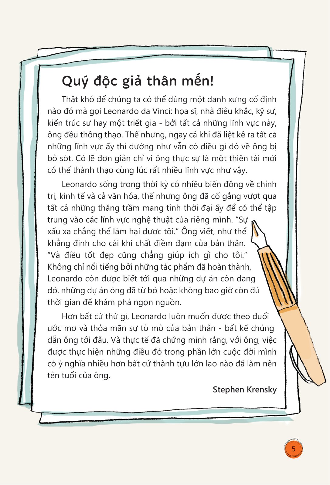 Truyện Kể Danh Nhân Truyền Cảm Hứng - Leonardo Da Vinci