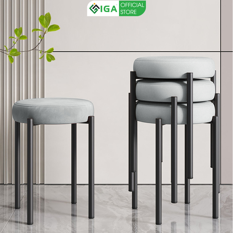 Ghế đẩu đa năng phong cách hiện đại khung thép chống ghỉ sơn tĩnh điện thương hiệu IGA - GM78