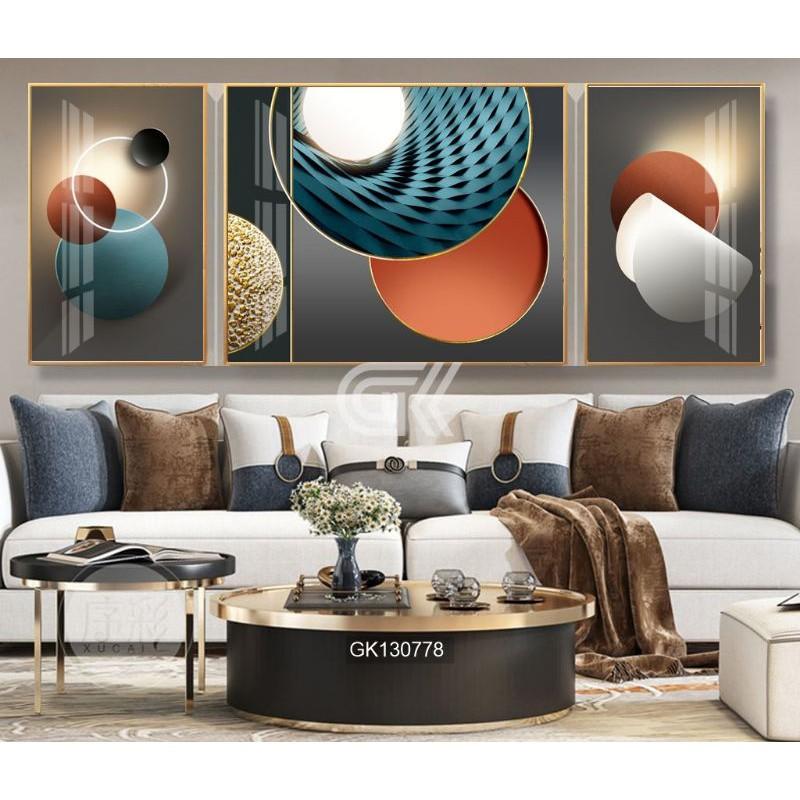 Tranh tráng gương tranh trừu tượng tranh treo phòng khách tranh treo phòng ngủ xu thế decor tương lai