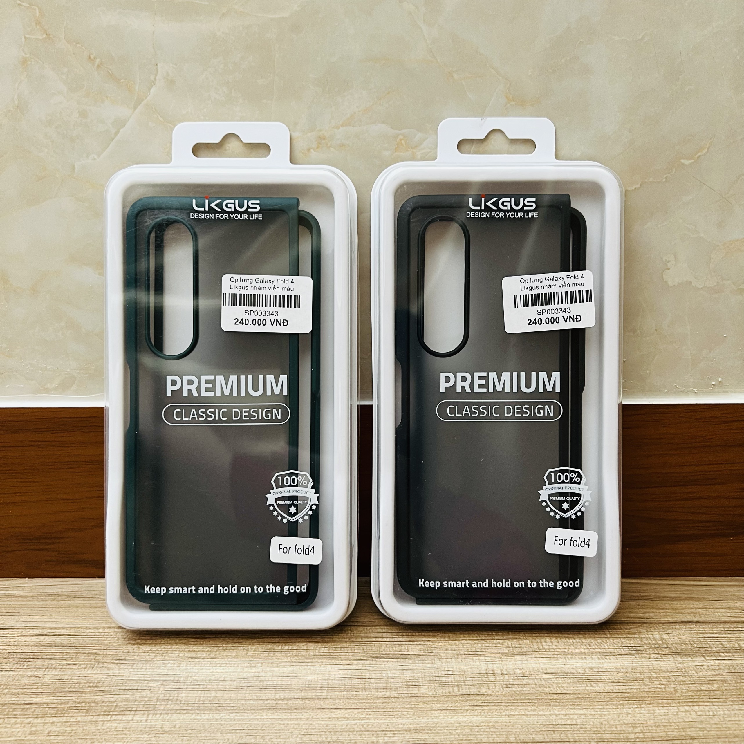 Ốp lưng dành cho Galaxy Z Fold 4 Likgus nhám viền màu- Hàng chính hãng