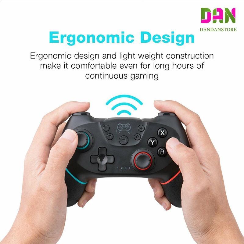 Tay Cầm Chơi Game Bluetooth Không Dây Với 6 Trục Cho Nintendo Switch Pro