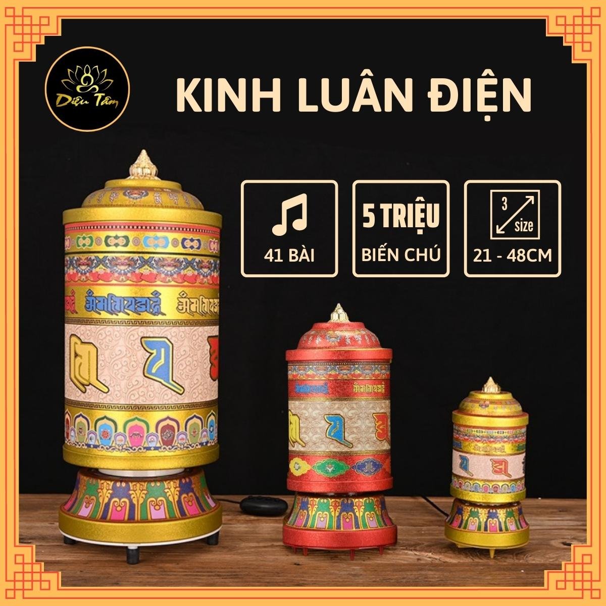 Kinh luân điện -Bánh xe cầu nguyện cắm điện, có kinh bên trong