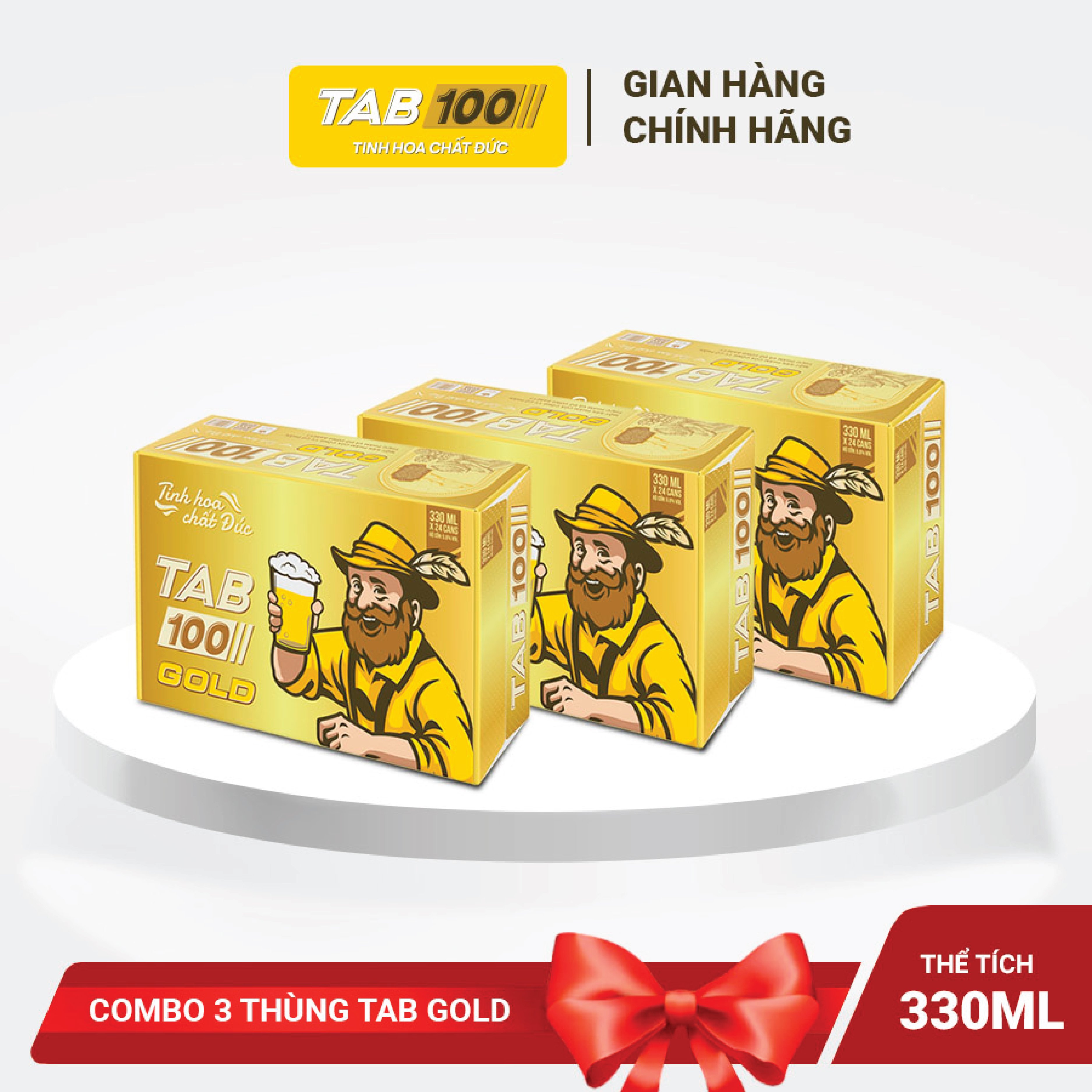 Combo 3 thùng bia TAB GOLD