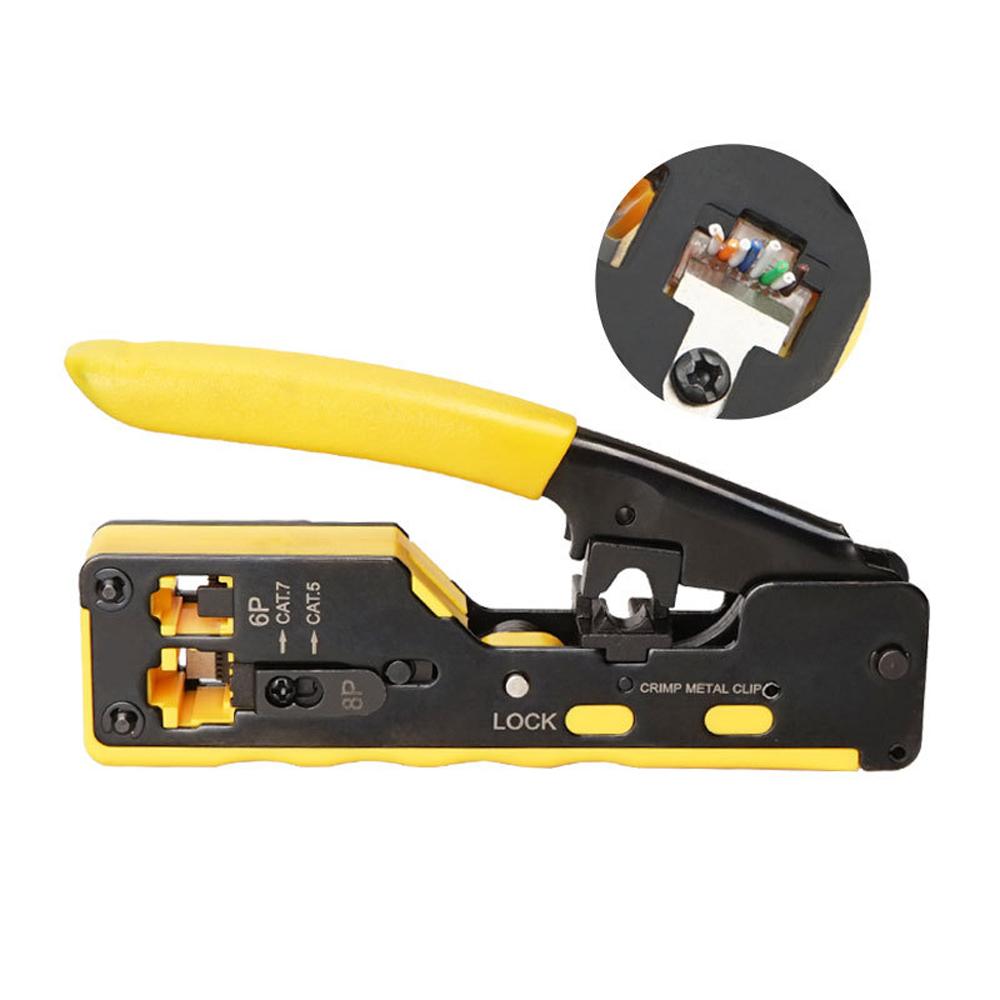 Ethernet Cable Stripper Clamp 6P8P Dual-use Network Tools Cat5/Cat6/Cat7 Crystal Heads Cable Pliers Seven Type of