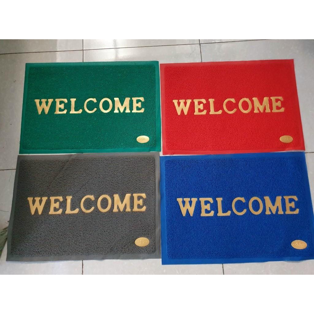 Thảm Nhựa Lau Chân Welcome Chữ Nhật