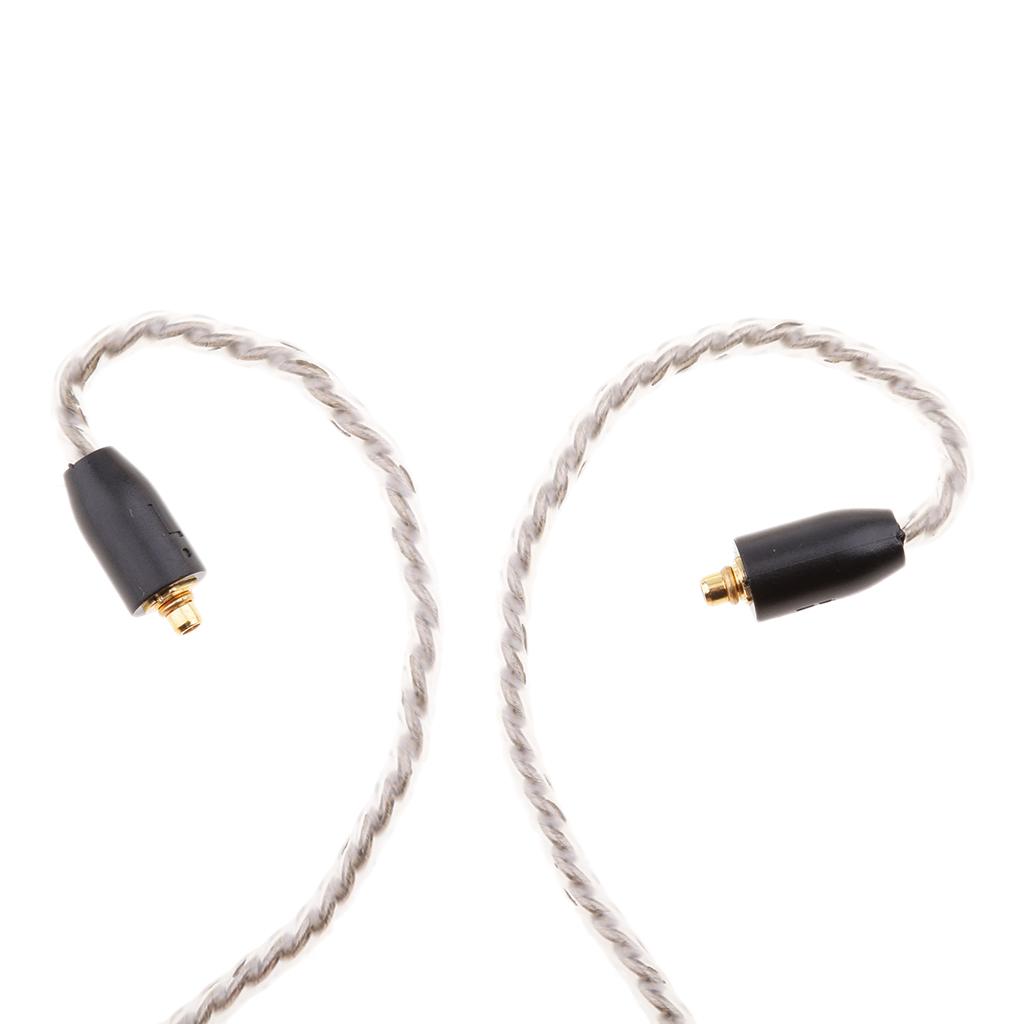 2xReplacement MMCX Audio Upgrade Cable For Shure SE215/315/535/846/UE900 black