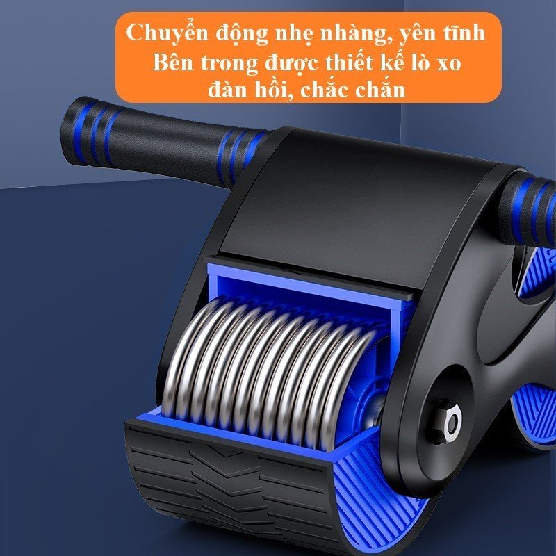 Hình ảnh Con Lăn Tập Cơ Bụng Sử Dụng Công Nghệ Mới Có Phanh Lò Xo Trợ Lực FED-CL03 + Kèm Thảm Lót Gối