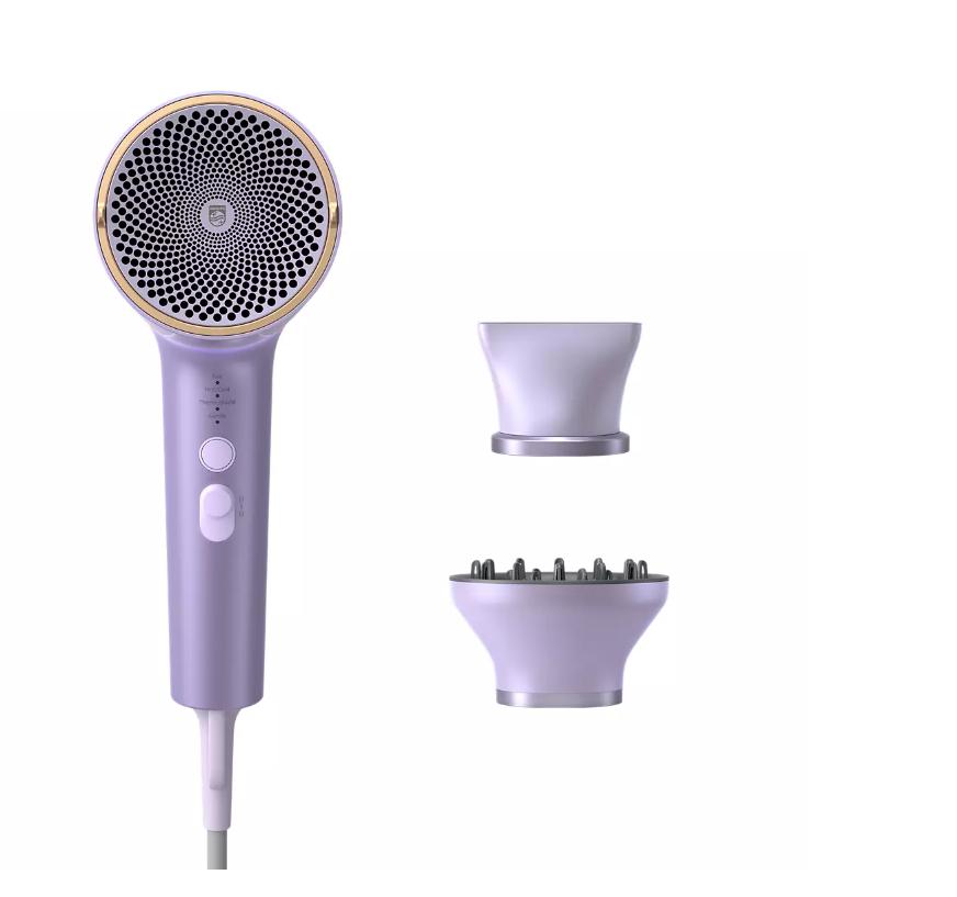 Máy sấy tóc Philips BHD720/00 -Sấy tóc nhanh khô _ Ion nước, ion khoáng, ion gấp 8 lần_ Hàng chính hãng
