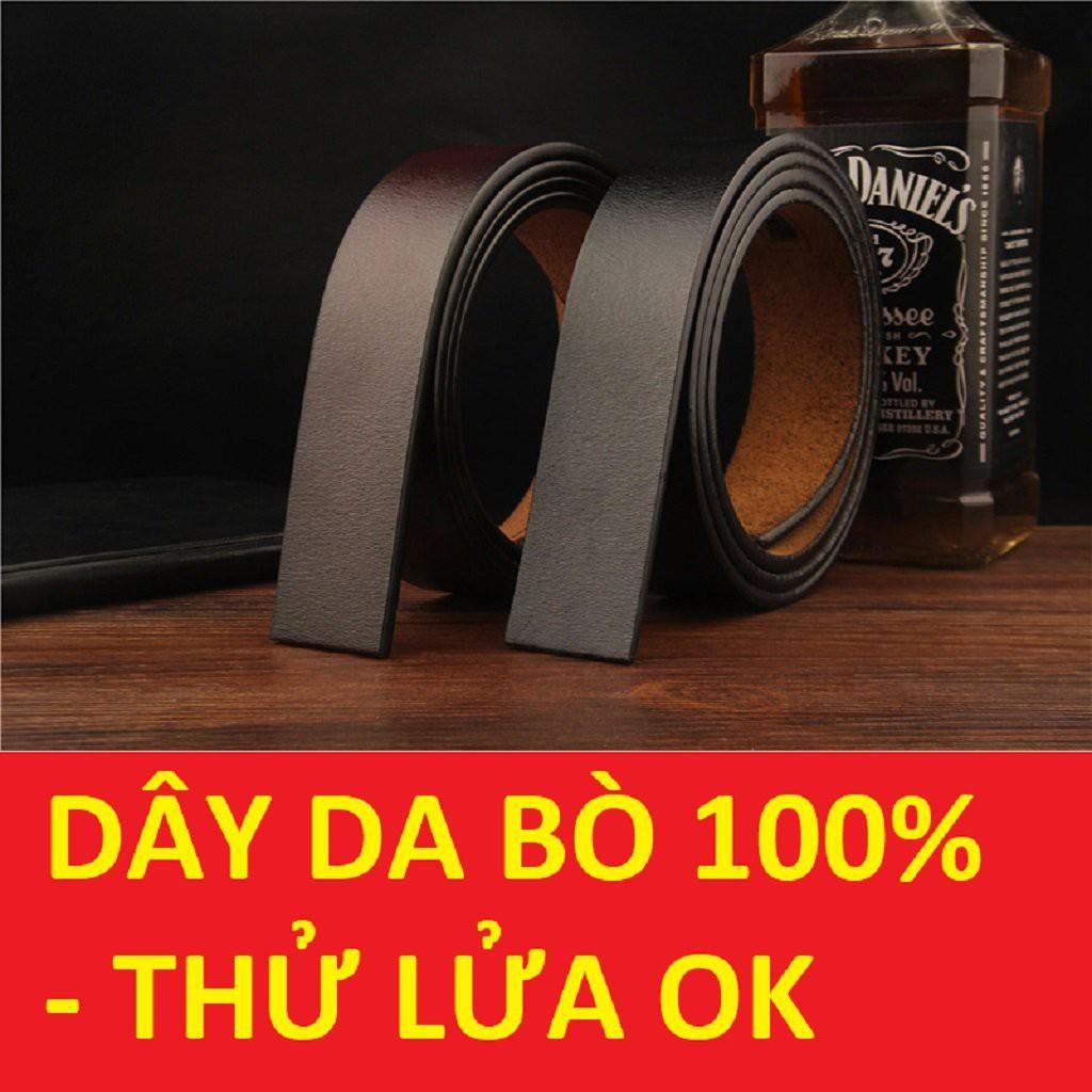 Thắt Lưng Da Khóa Cài Cao Cấp. Dây Nịt Có Khấc Da Bò 100% Mạ Vàng Nữ Tính GC305