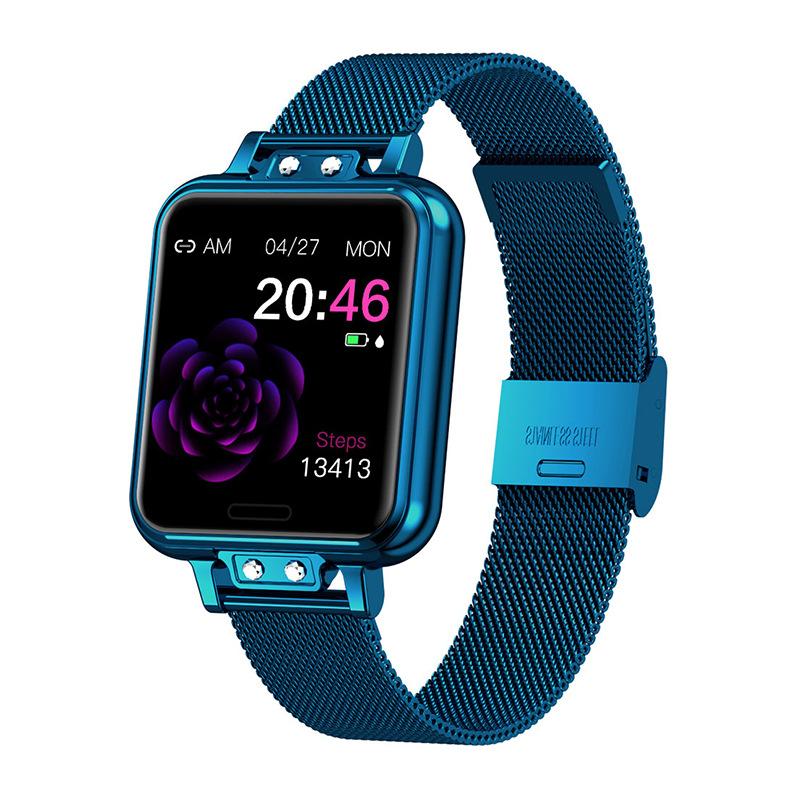 Zl13 Fashion Smart Watch Stainless Steel Heart Rate Blood Pressure Color Screen Smartwatch 8