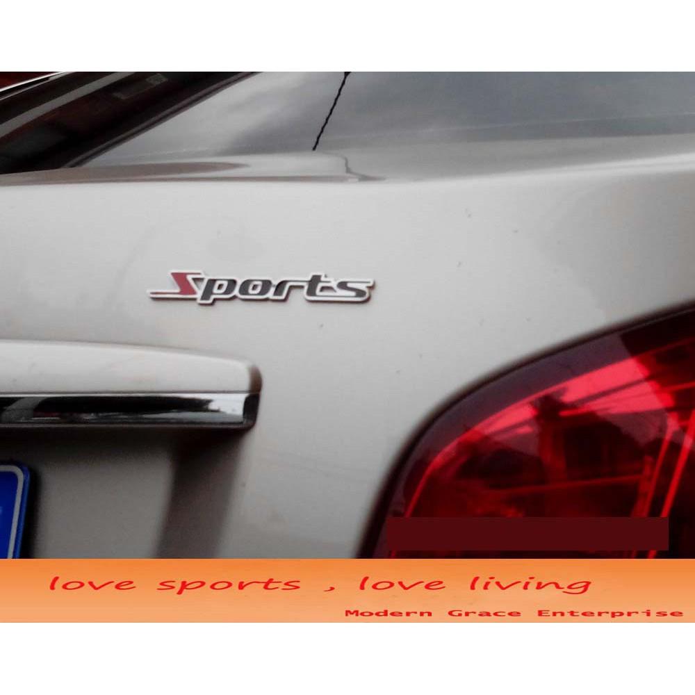 Decal Tem Chữ Kim Loại Sport Dán Trang Trí ô Tô MS-35