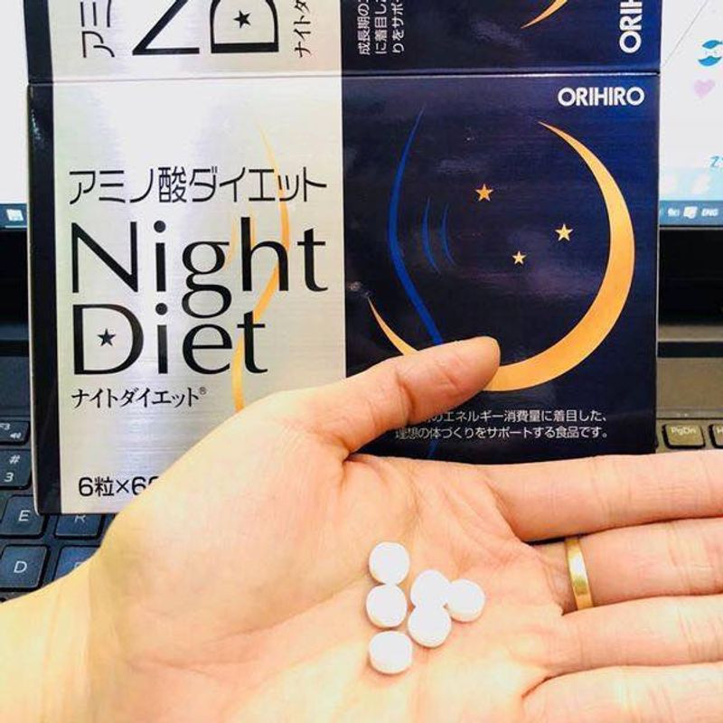 Viên uống tiêu mỡ Night Diet Orihiro hộp 60 gói