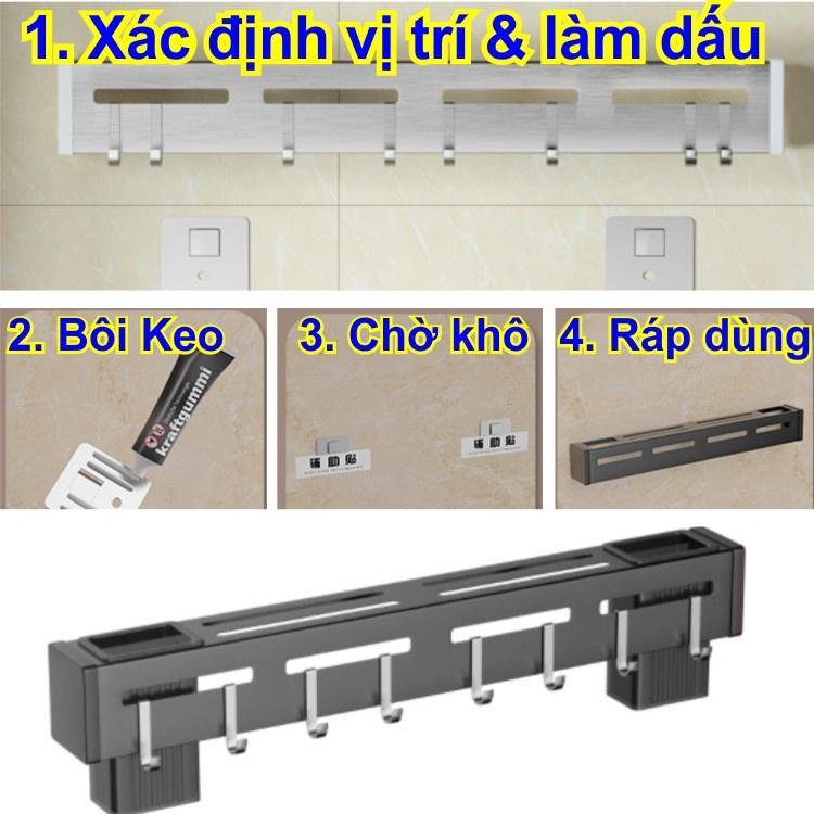 Kệ Để Dao Không Cần Khoan Đục Với Miếng Dán Chuyên Dụng Siêu Bền Dính Chắc Giá Để Dao Đa Năng Chất Liệu INOX Không Rỉ