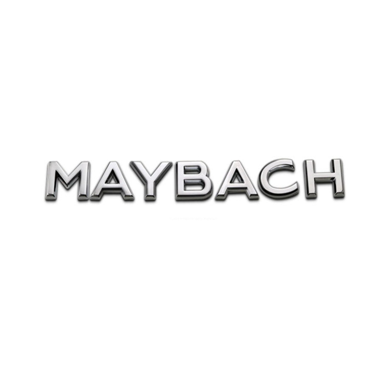 Decal tem chữ MAYBACH Inox cao cấp dán trang trí ô tô G80708