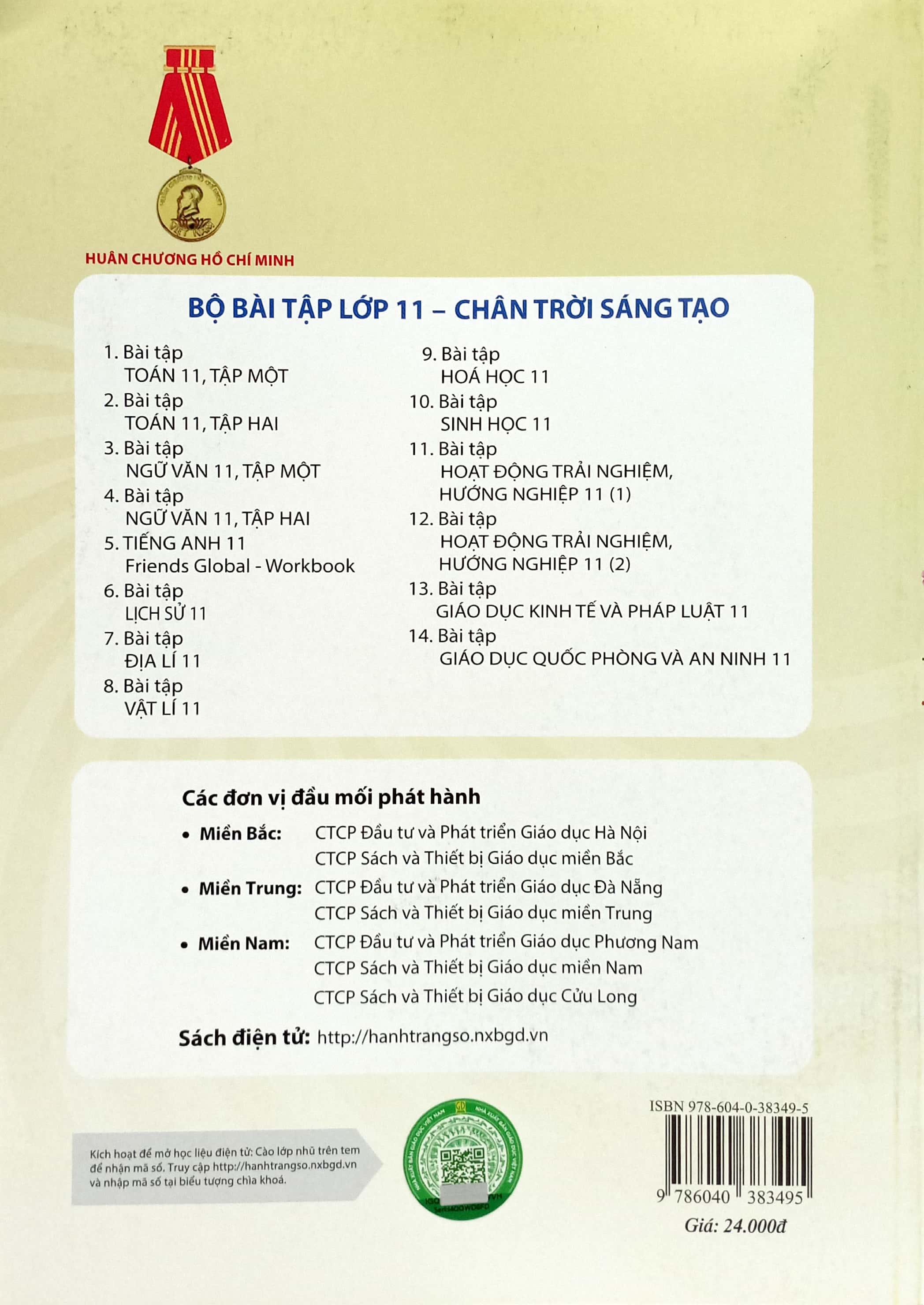 Bài Tập Vật Lí 11 (Chân Trời) (Chuẩn)