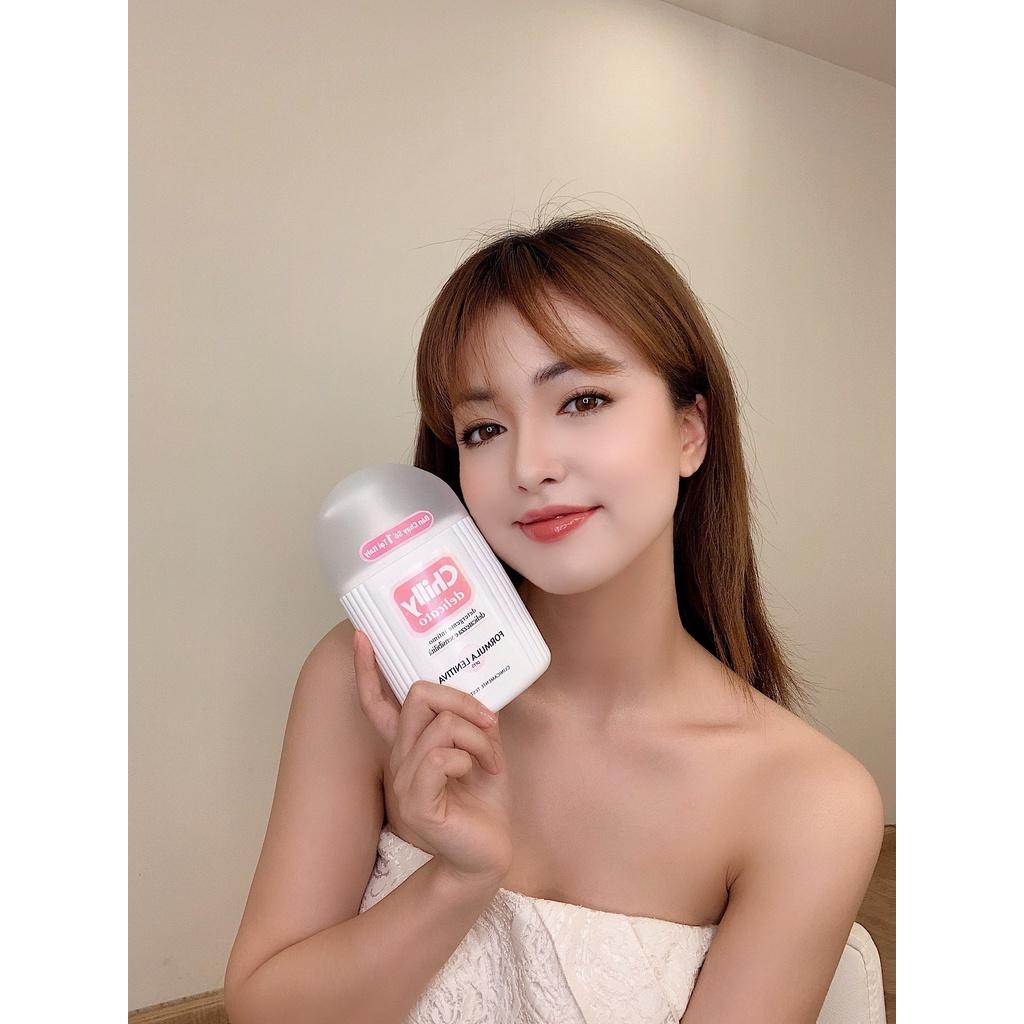 Combo 2 chai Dung dịch vệ sinh phụ nữ Chilly Delicato - Dưỡng mềm mại, sạch dịu êm - số 1 tại Italy-
