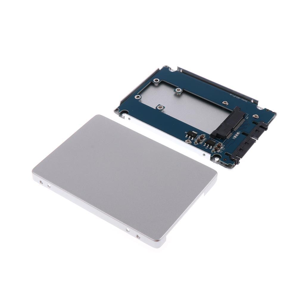 MSATA SSD to 2.5" SATA3 Adapter Card with Case 7mm Thickness for PC