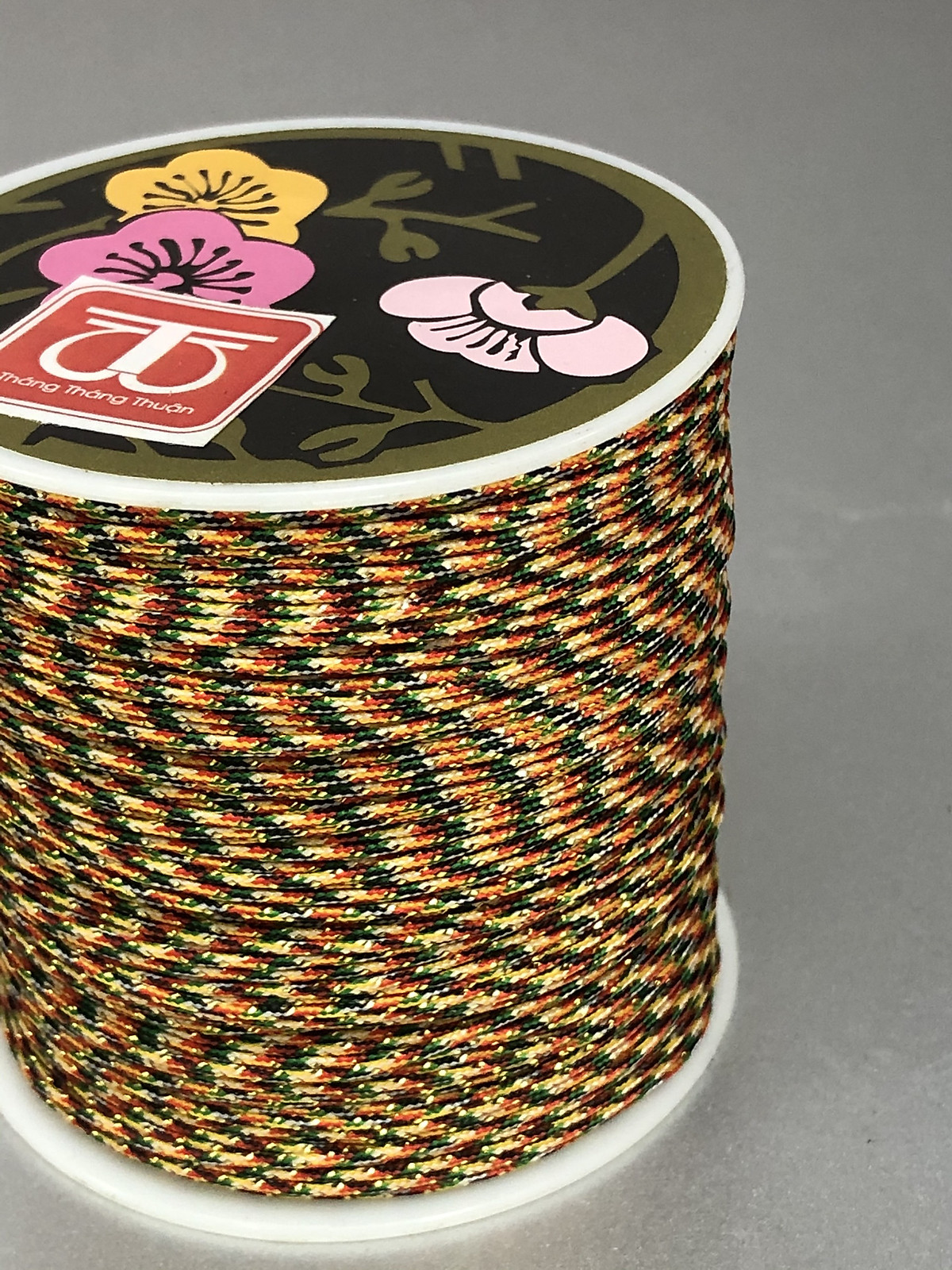 Chỉ ngũ sắc phong thuỷ tết vòng chuỗi hạt -TL344