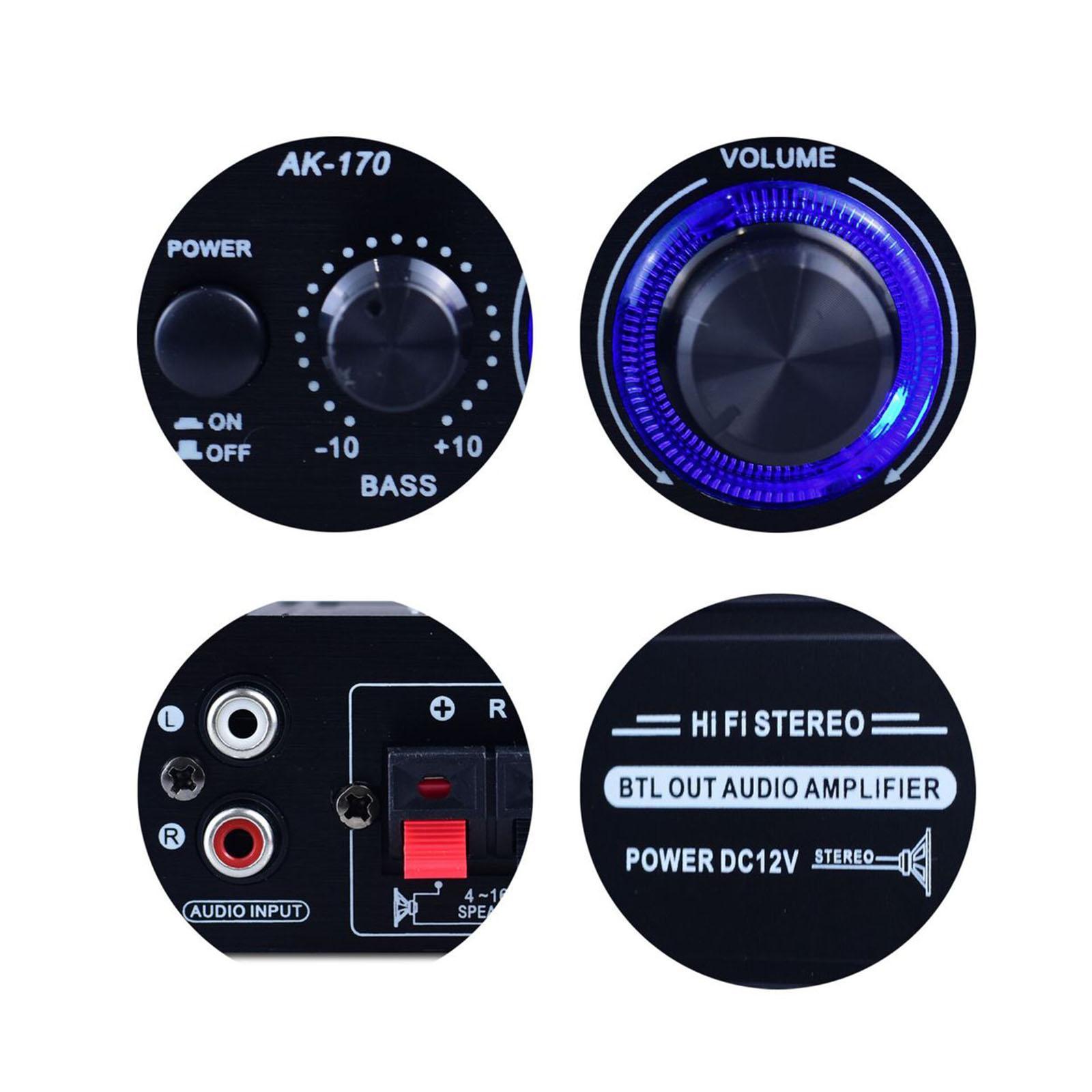 Surround Sound Mini  Sound  Amp Speaker  12V FM USB