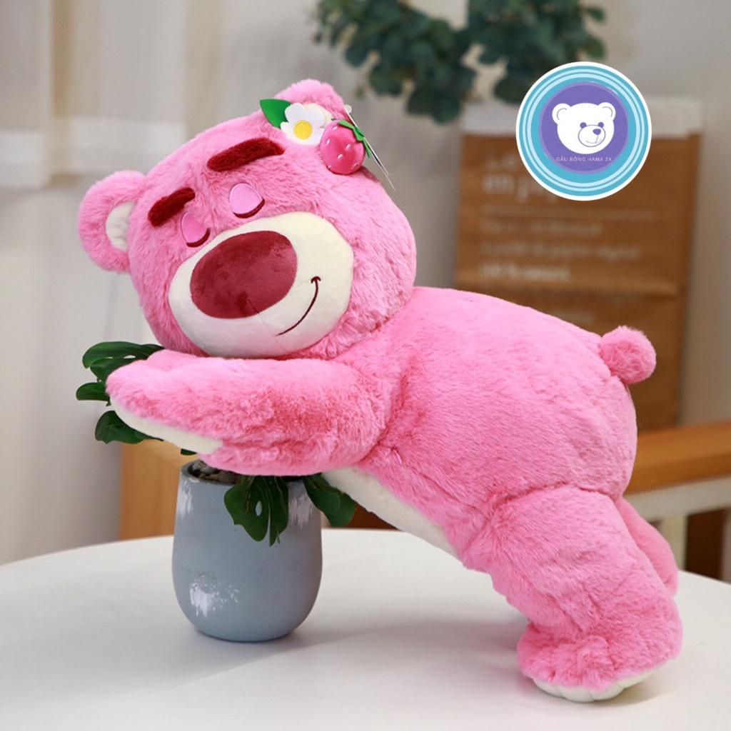 Gấu Bông - Gấu Lotso Nằm - Gối Ôm Cho Bé - Gấu Bông Hana