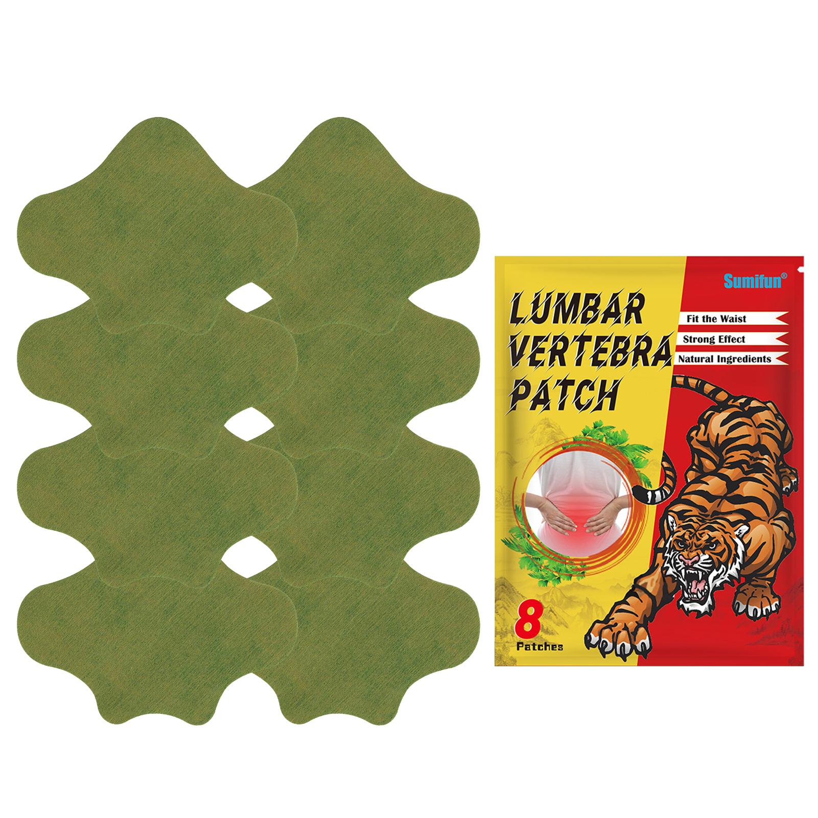 Sumifun 8 Cái / Túi Miếng dán giảm đau cho đốt sống thắt lưng Tự nhiên không gây kích ứng Eo Vai Miếng dán khớp lưng cho nhân viên văn phòng Người lái xe thể thao cao tuổi