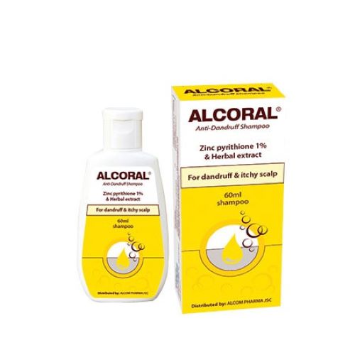 Dầu gội hỗ trợ trị gàu ALCORAL 60ml