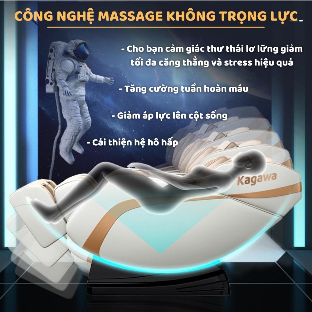 Ghế massage trị liệu toàn thân Kagawa K9 cao cấp đa chức năng công nghệ túi khí, nhiệt hồng ngoại