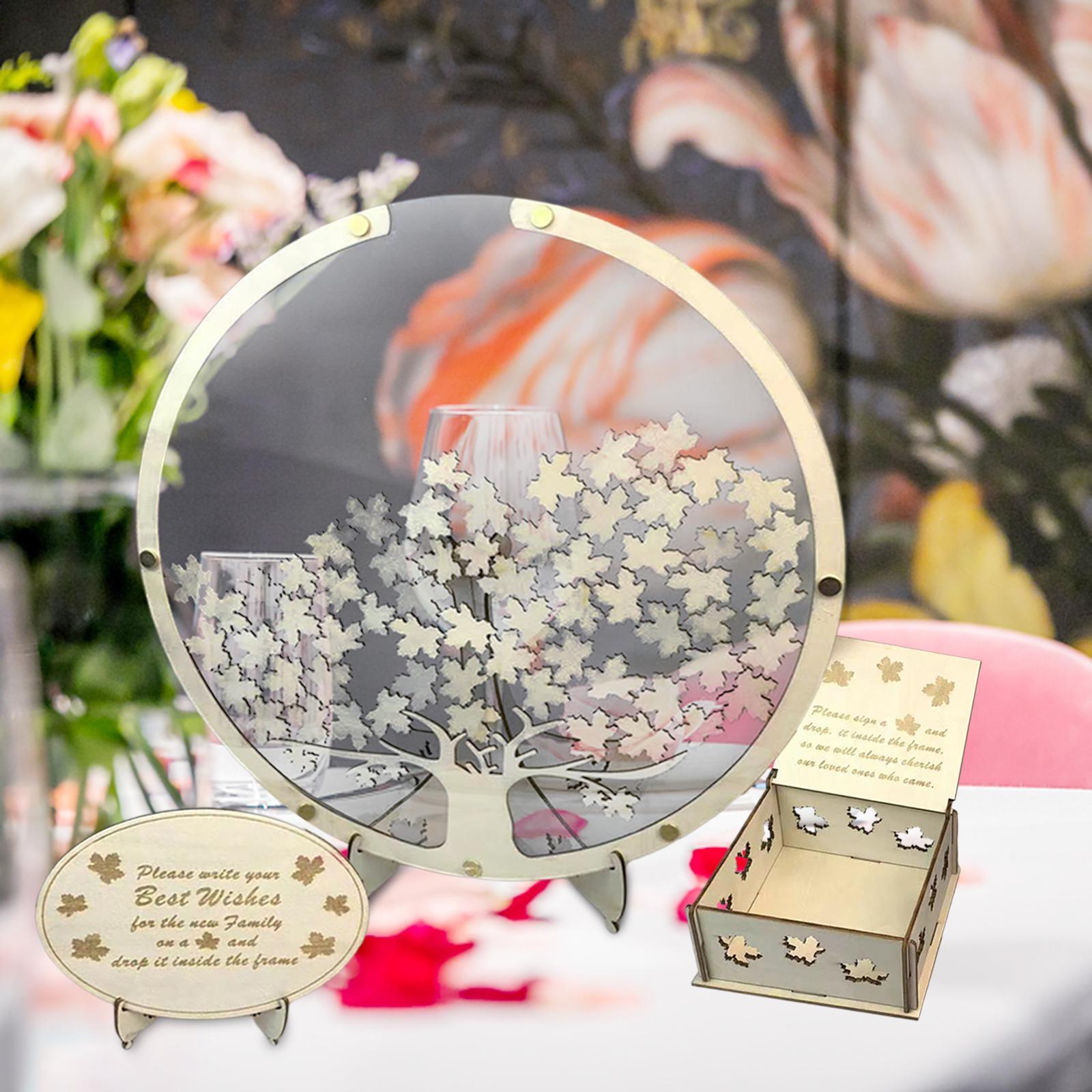 Wedding Guest Book Transparent for Wedding Reception Anniversary Baby Shower