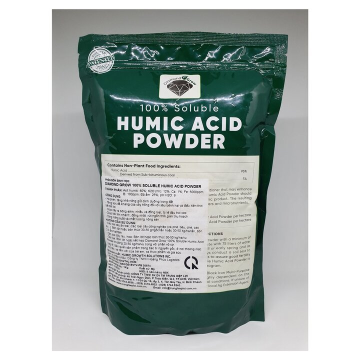 Phân bón Humic Acid Powder nhập khẩu Mỹ 1Kg (NHẬP CHÍNH HÃNG)