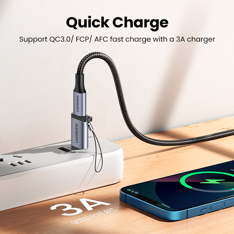 Đầu chuyển đổi USB 3.0 to USB type-C chính hãng Ugreen 50533  hàng chính hãng