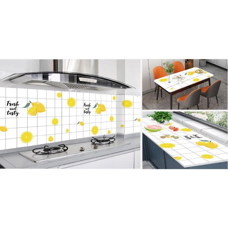 DECAL DÁN BẾP CÁCH NHIỆT TRÁI CAM