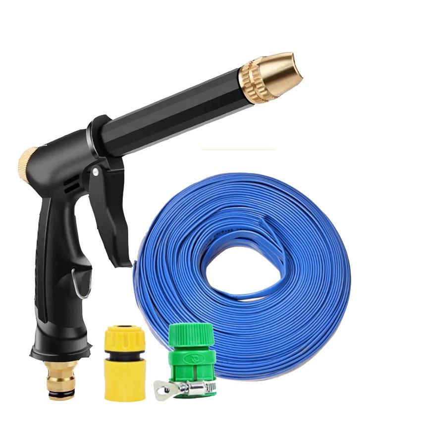 Vòi Xịt Tăng Áp Rửa Xe Ô Tô,Tưới Cây 5m 206810-2 cút nhựa xanh