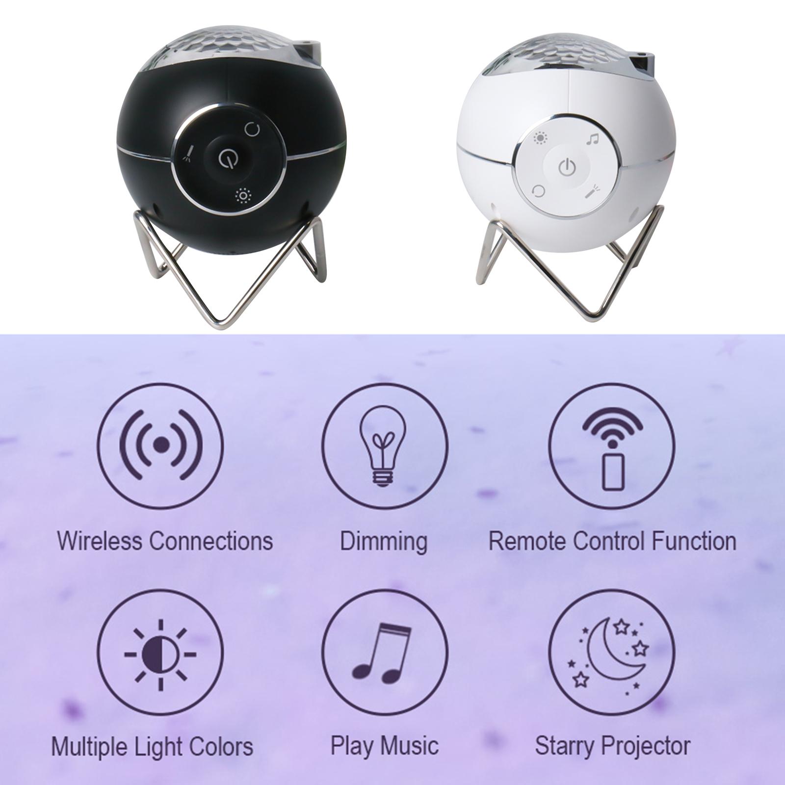 Planet Projector Light Creative Bedroom Night Light Planet Star Projector Light BT Music USB Ambient Light