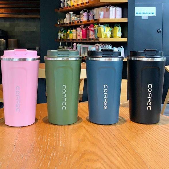 CỐC GIỮ NHIỆT ĐỰNG CAFE INOX 304 510ML KHÔNG GỈ CAO CẤP - BÌNH ĐỰNG NƯỚC GIỮ NHIỆT NÓNG LẠNH SUỐT12H NẮP CHỐNG ĐỔ THÔNG