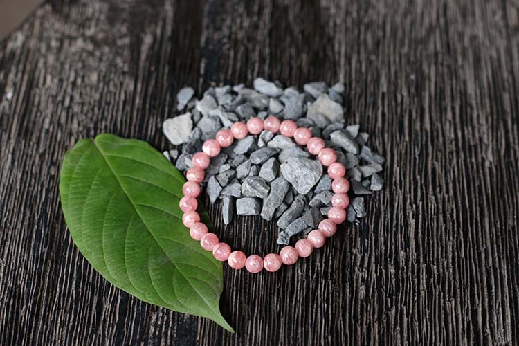 Vòng Đá Đào Hoa Brazil 7mm Ngọc Quý Gemstones VT128