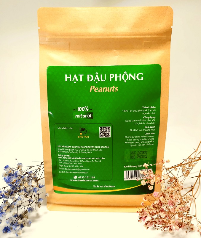 Hạt Đậu Phộng Sẻ Cao Cấp Bảo Tâm - Gói 500 G