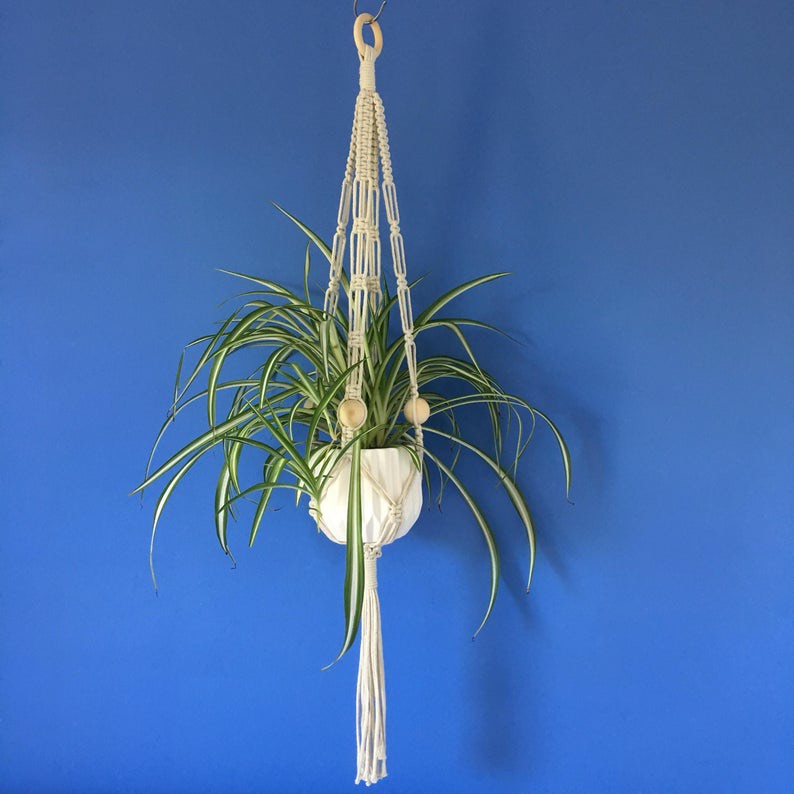 Dây Treo Tường Trang Trí Chậu Cây Cảnh Macrame. Sản phẩm Handmade Nghệ Thuật, Sử Dụng Trang Trí Nhà Cửa, Quán Cafe,Homesaty, Quà Tặng Ý Nghĩa. DT515