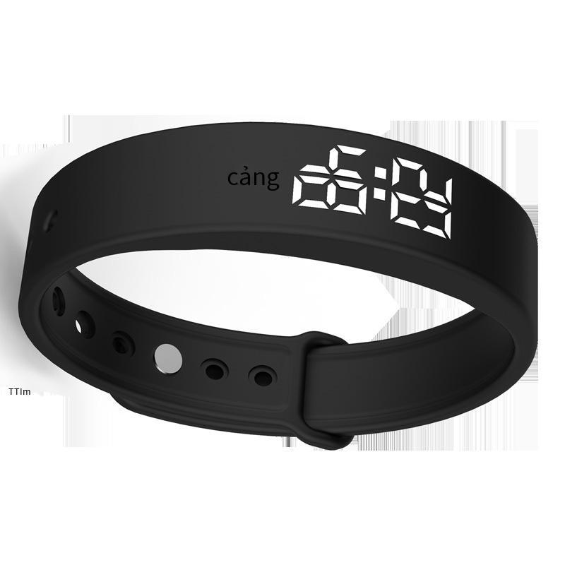 Đồng hồ báo thức rung sinh viên theo phong cách mới nhất khỏe mạnh đếm bước giấc ngủ rung đồng hồ báo thức nhắc nhở thông minh vòng đeo tay thể thao nguồn đồng hồ