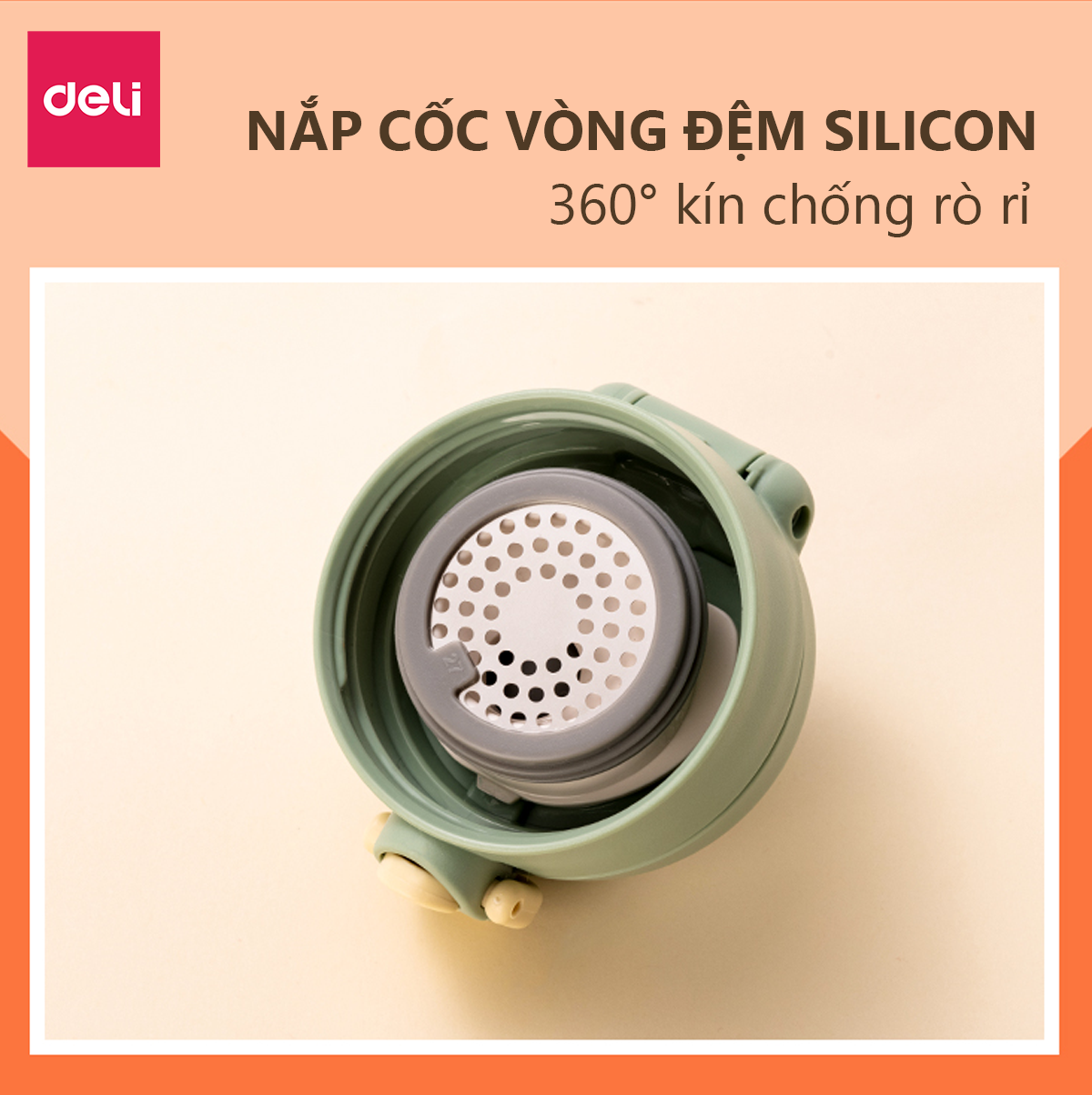 Bình Giữ Nhiệt Nóng Lạnh Vusign Inox 316 350ml Cao Cấp Cách Nhiệt Nắp Bật Có Khóa, Lưới Lọc Trà Họa Tiết Xinh Xắn Deli - Phù Hợp Cà Phê Trà Nước Ép Sinh Tố Đá Du Lịch Đi Học Tập Bình Nước Thể Thao Gym Yoga - LL605